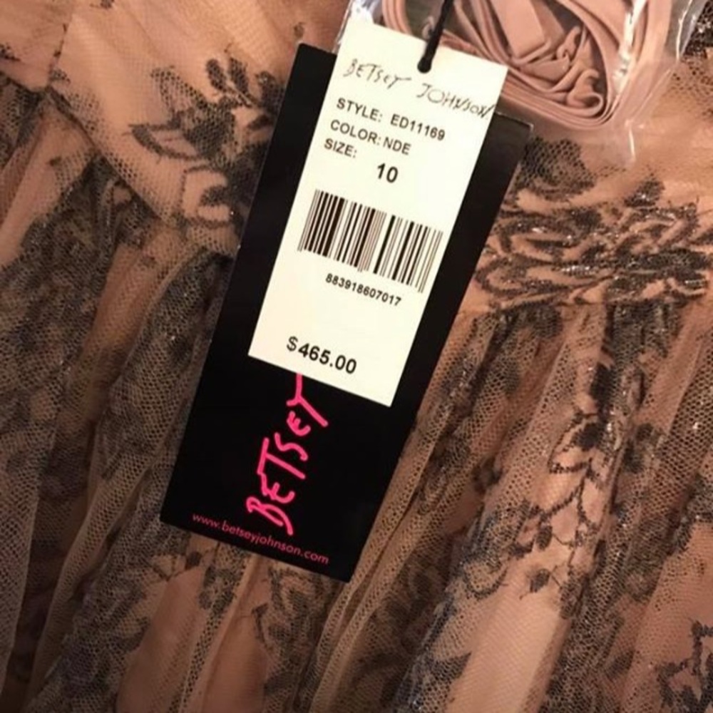 Betsey Johnson strapless lace dress NWT - Picture 5 of 8